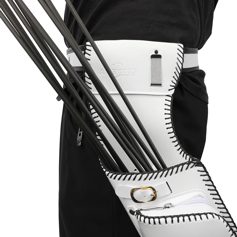 AME ARCHERY Reversed Weave Leather Field Quiver