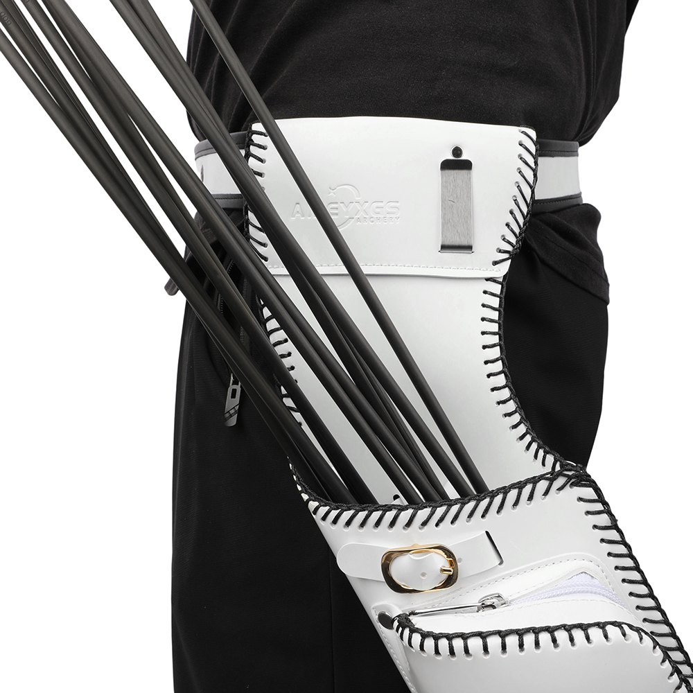 AME ARCHERY Reversed Weave Leather Field Quiver