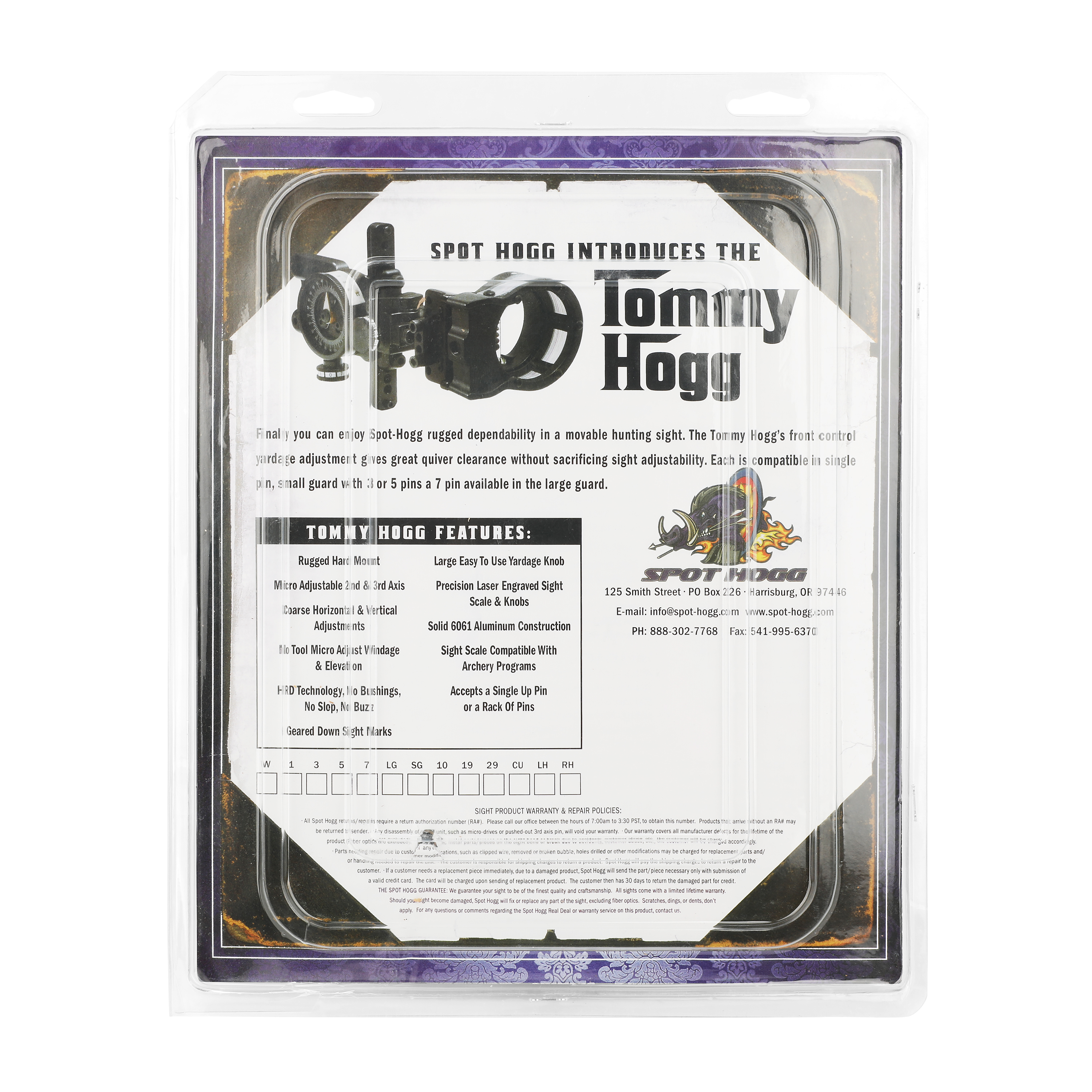 Fire Pig Single Pin Sight 0.019" Fiber Optic for Compound Bows