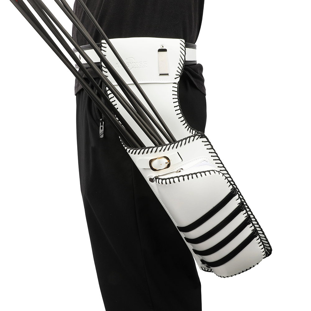 AME ARCHERY Reversed Weave Leather Field Quiver