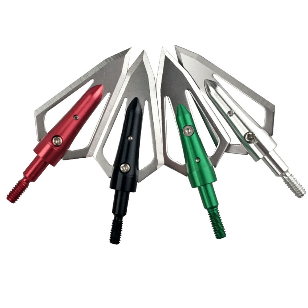  Hunting Blade Arrowheads Broadheads Tips Bow Shooting