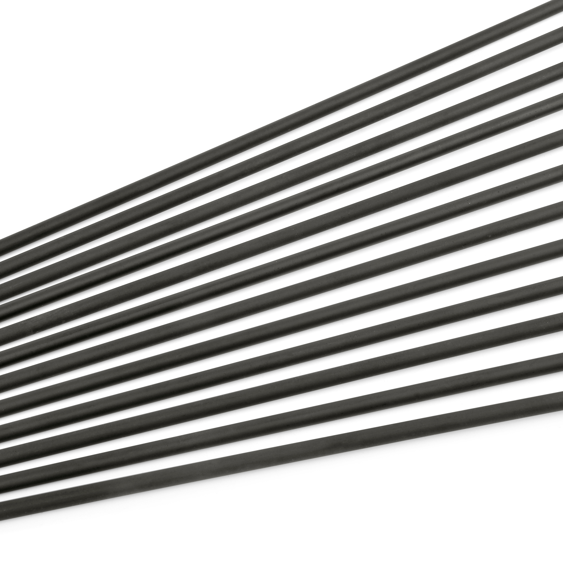 Archery Mixed Carbon Arrows 500 Spine – 12 pcs, 100 Grain, 3" Rubber Vanes