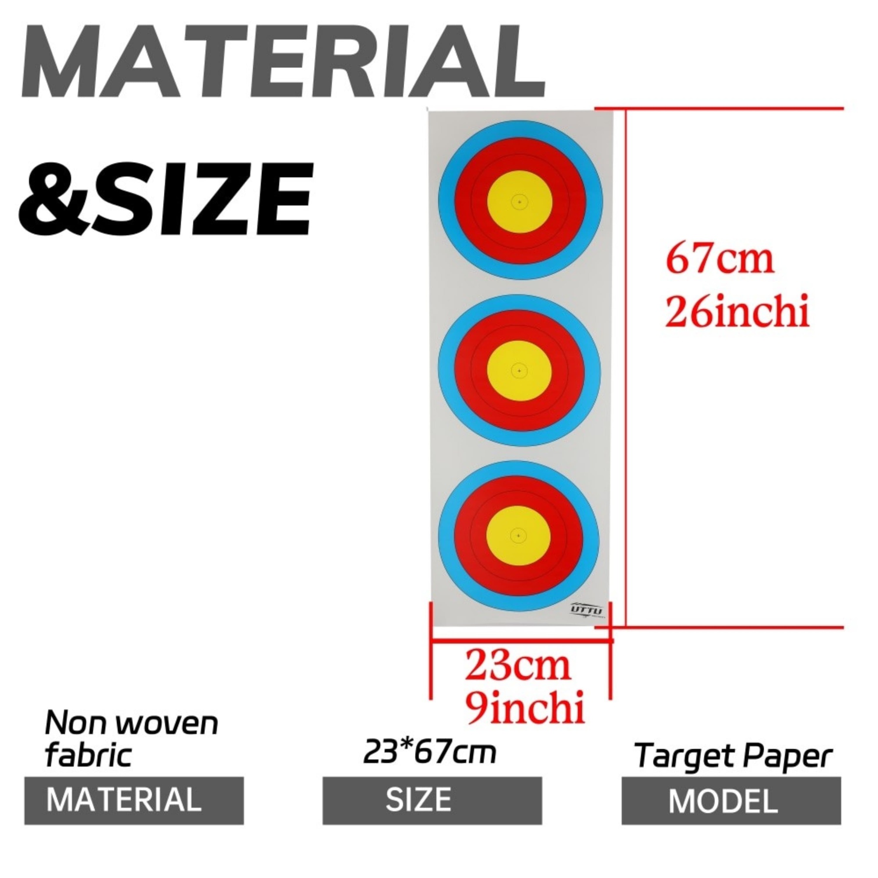 Non-Woven Archery Targets for Shooting Practice 10pcs