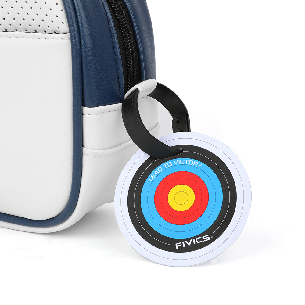Fivics Archery Target Ring Tag – Hard Plastic Identification Card with Strap