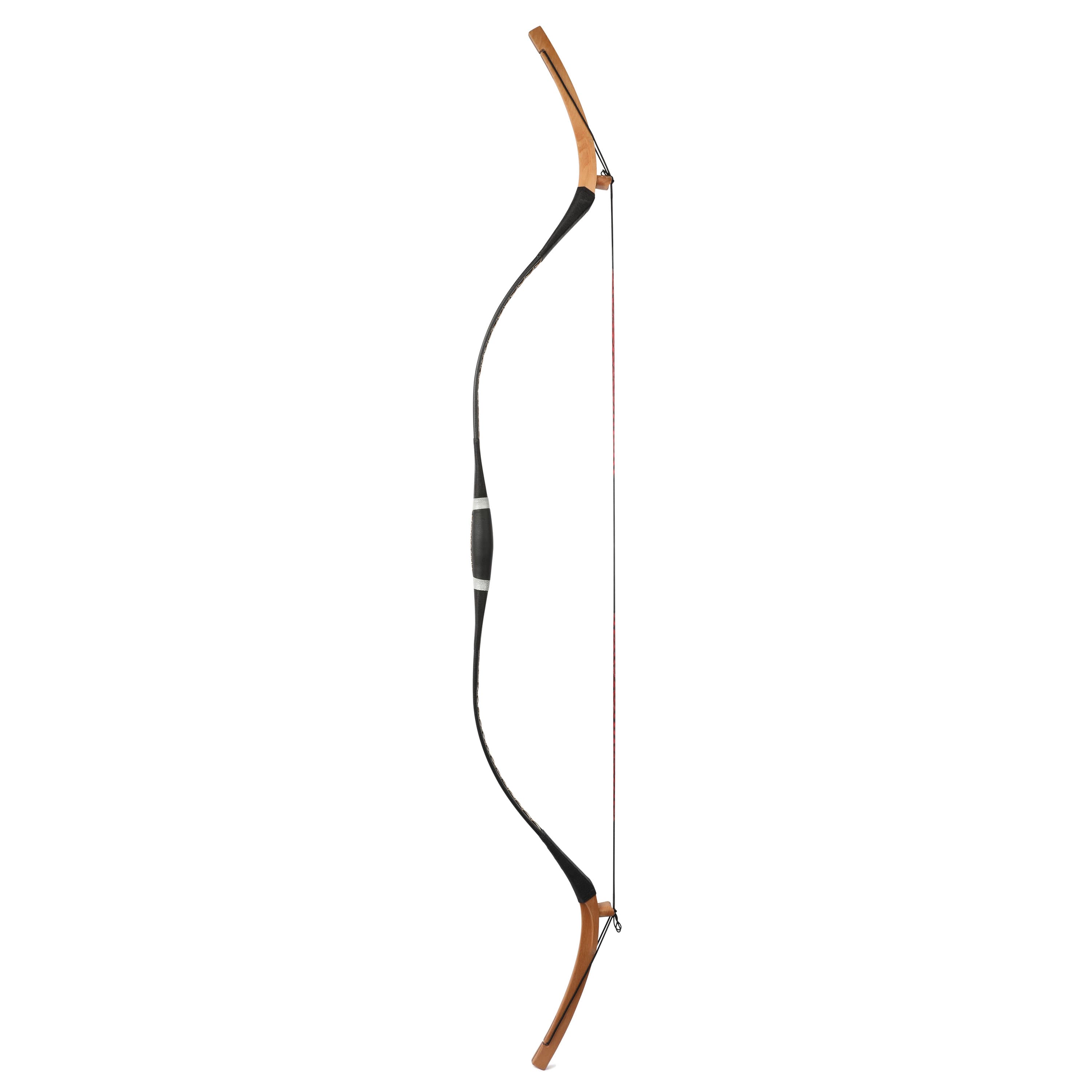 64'' Traditional Longbow Set 20-45lbs Wooden Arrow Kit