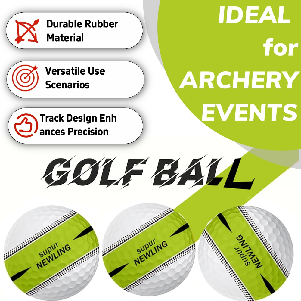 6X Rubber Golf Ball Practice Training Driving Range Indoor Outdoor 
