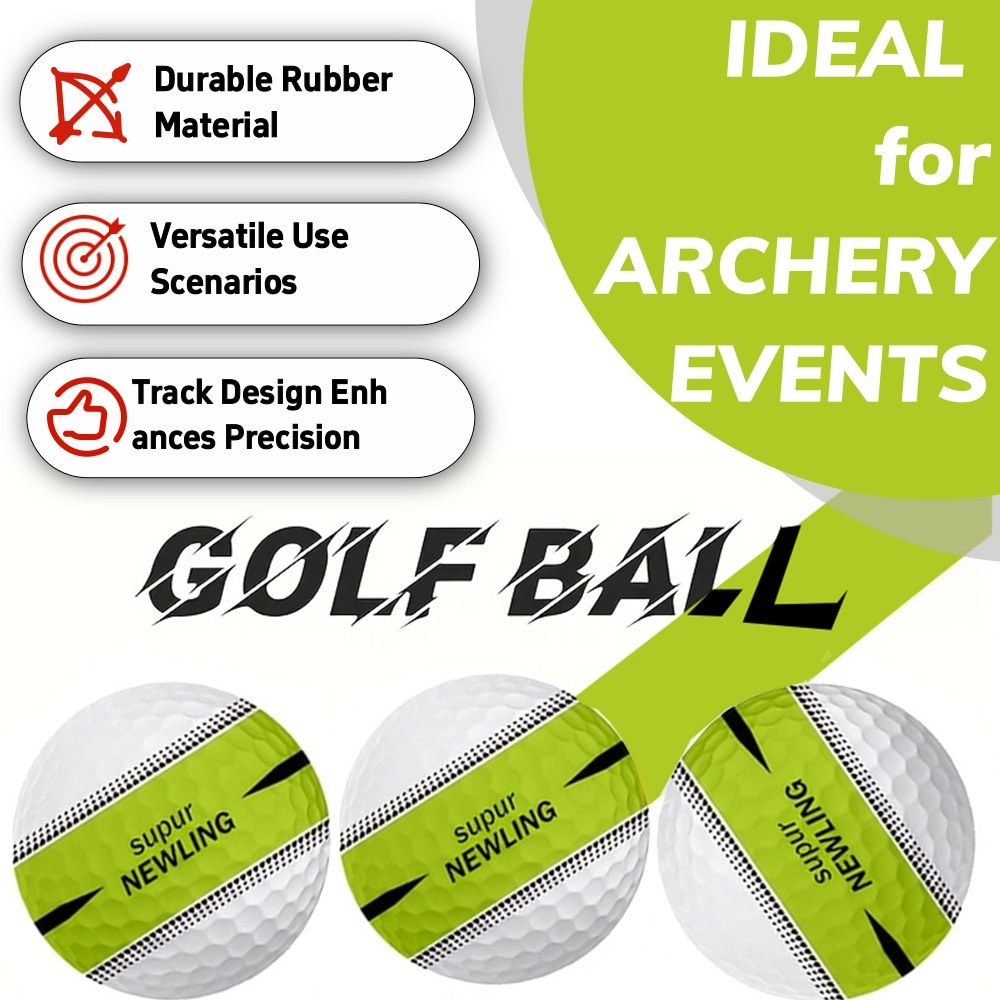 6X Rubber Golf Ball Practice Training Driving Range Indoor Outdoor 