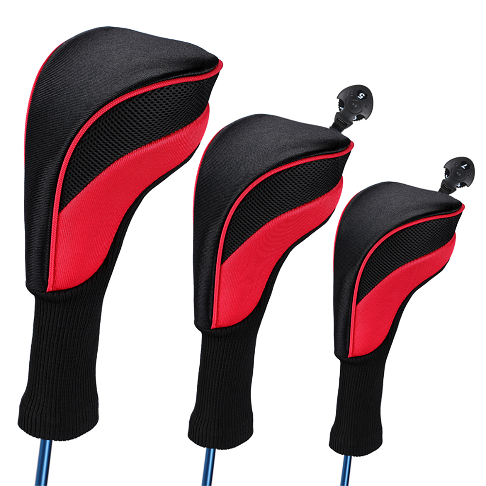 Golf Hybrid Headcovers Club Head Cover Set Driver Fairway Tags Protection