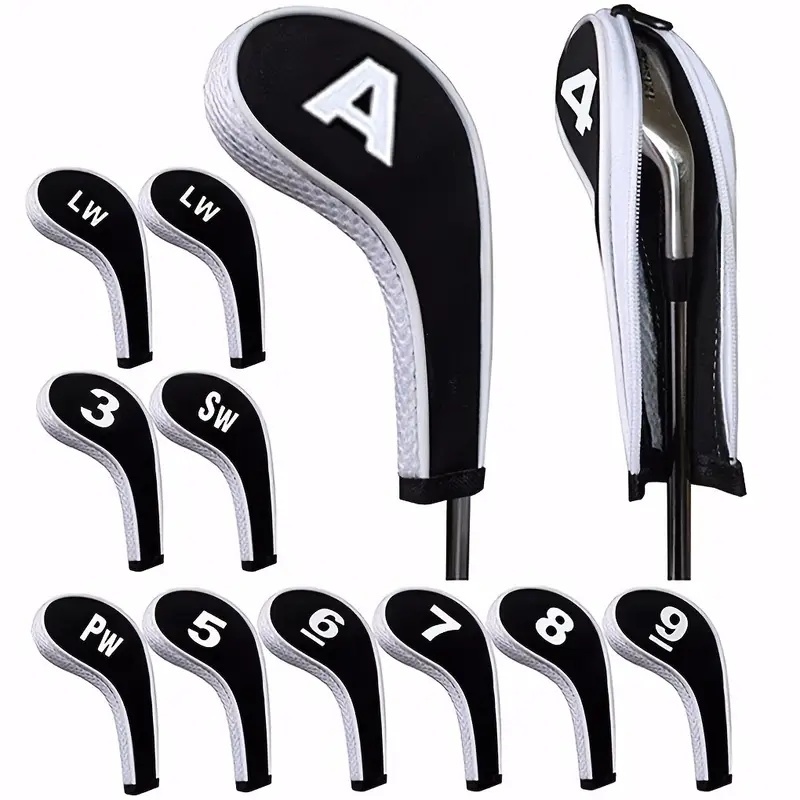  12X Golf Club Cover Set Driver Head Cover Long Neck Design