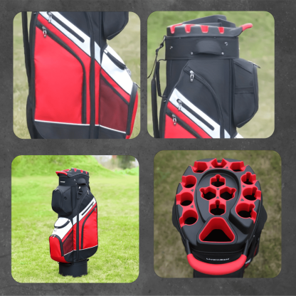 Golf Club Bag Course Use Case 14-Way Dividers 7 Pocket Polyester Golf 