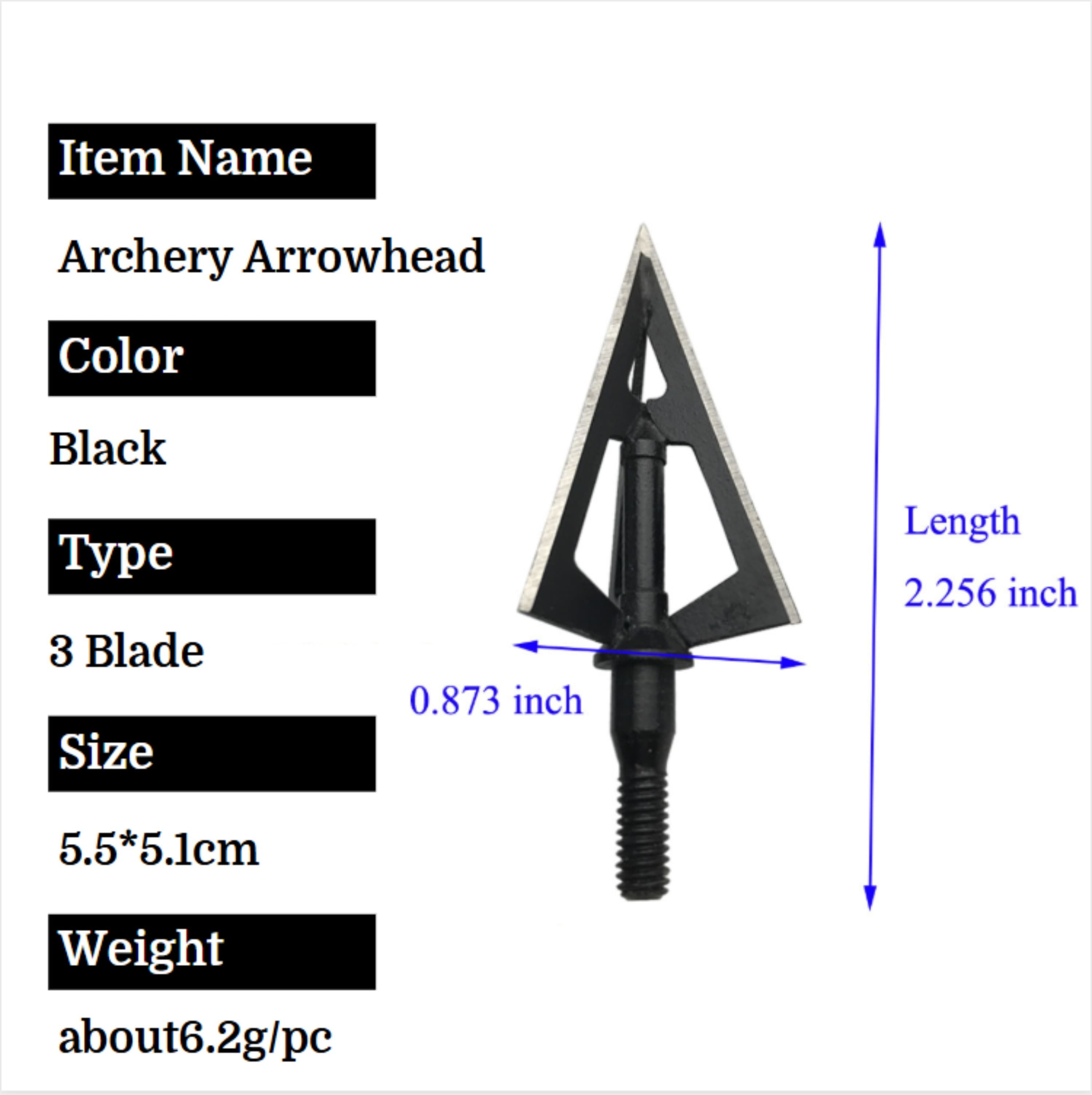 100 Grain Broadheads Stainless Steel Hunting Arrow Tips