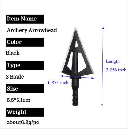 100 Grain Broadheads Stainless Steel Hunting Arrow Tips