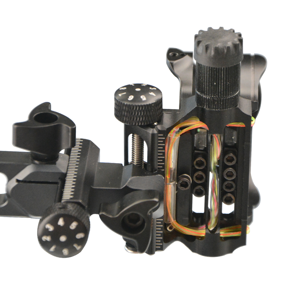 Vertex DB8170 7-Pin Sight with 0.019 Fiber Optic, Black Aluminum Alloy