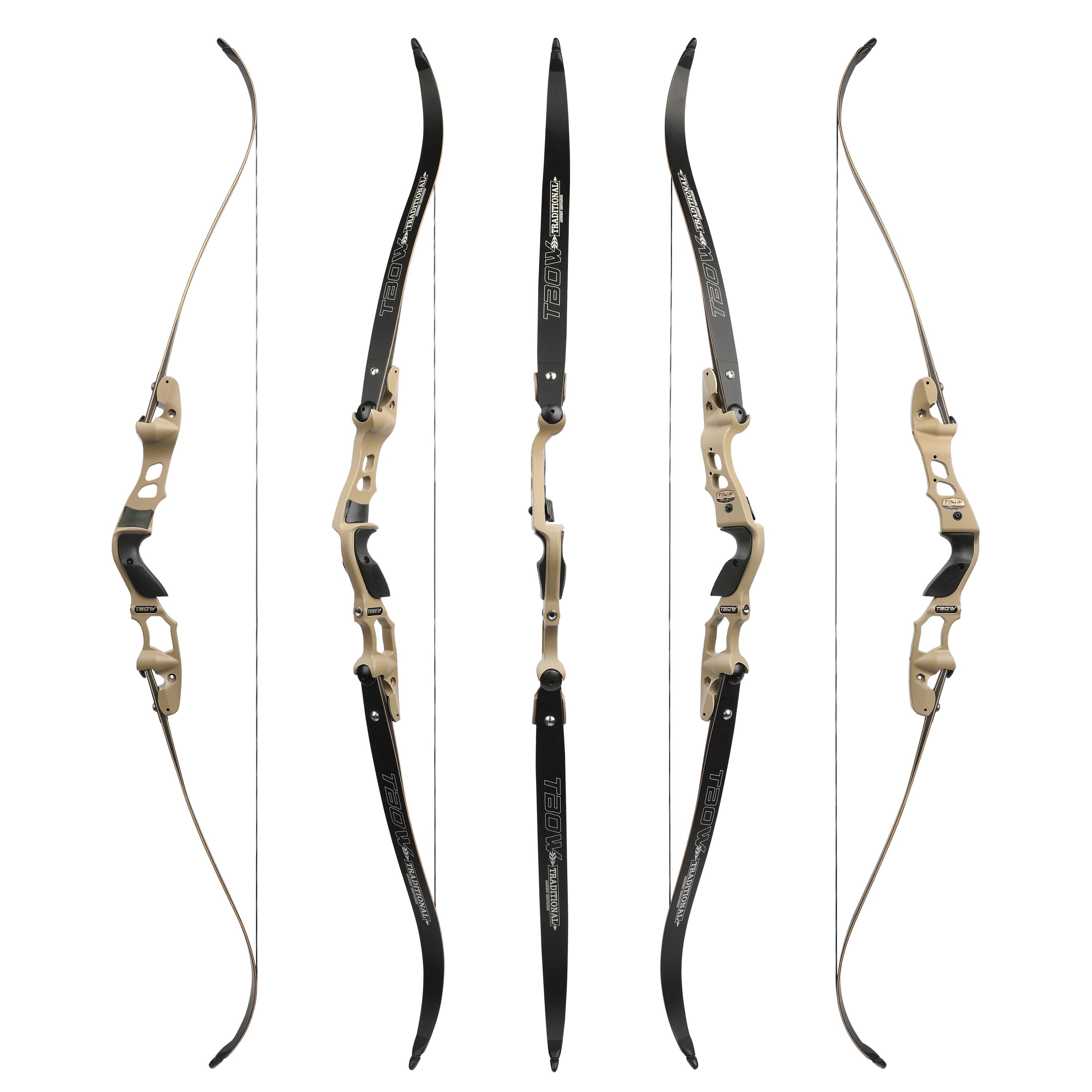 TBOW 62" ILF Recurve Bow Hunting Set 25-60lbs