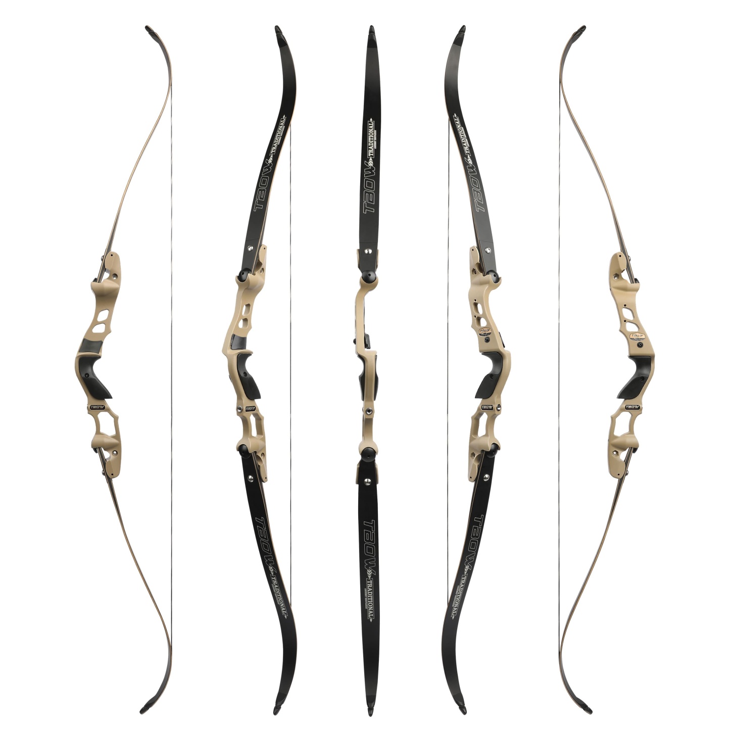 TBOW 62" ILF Recurve Bow Hunting Set 25-60lbs