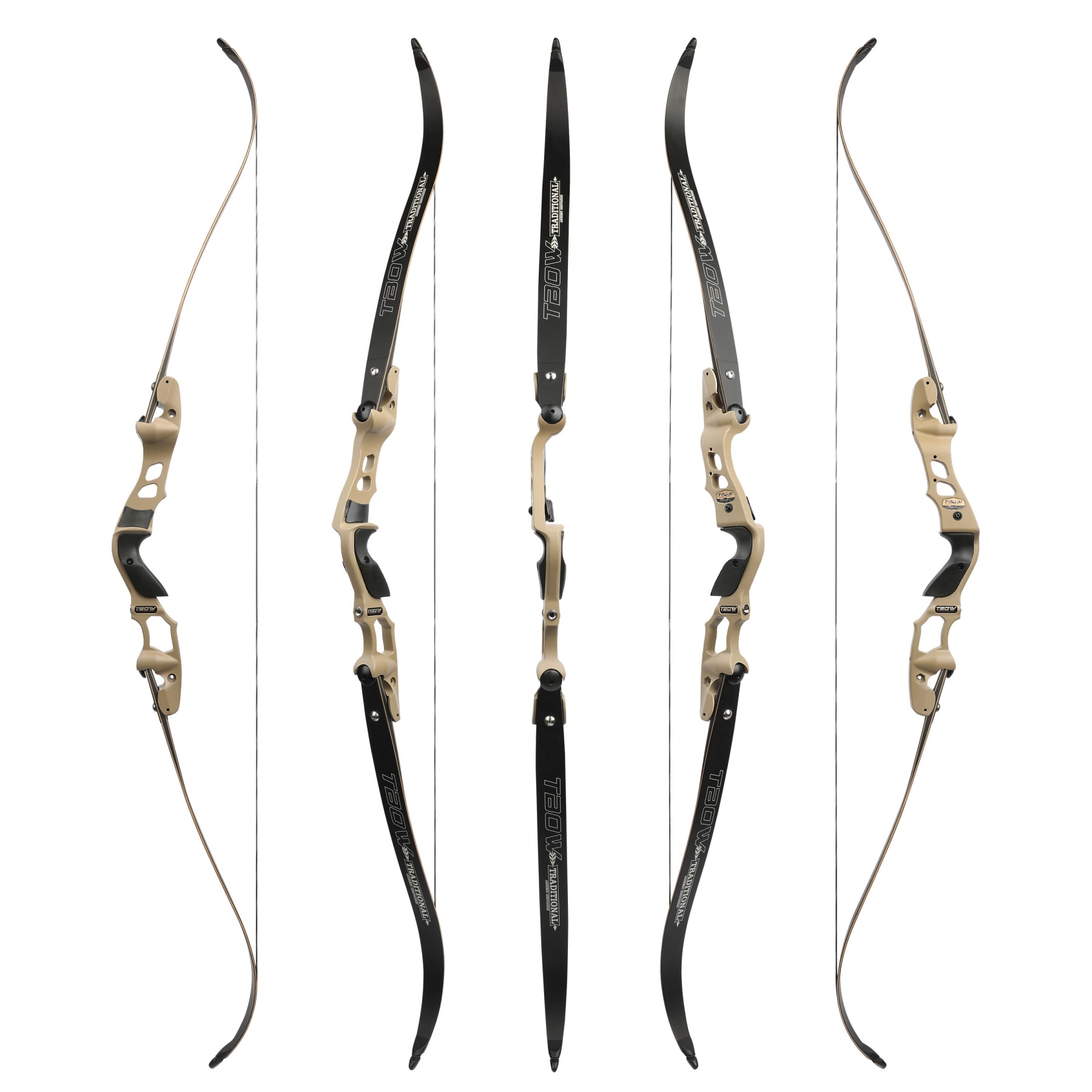 TBOW 62" ILF Recurve Bow Hunting Set 25-60lbs