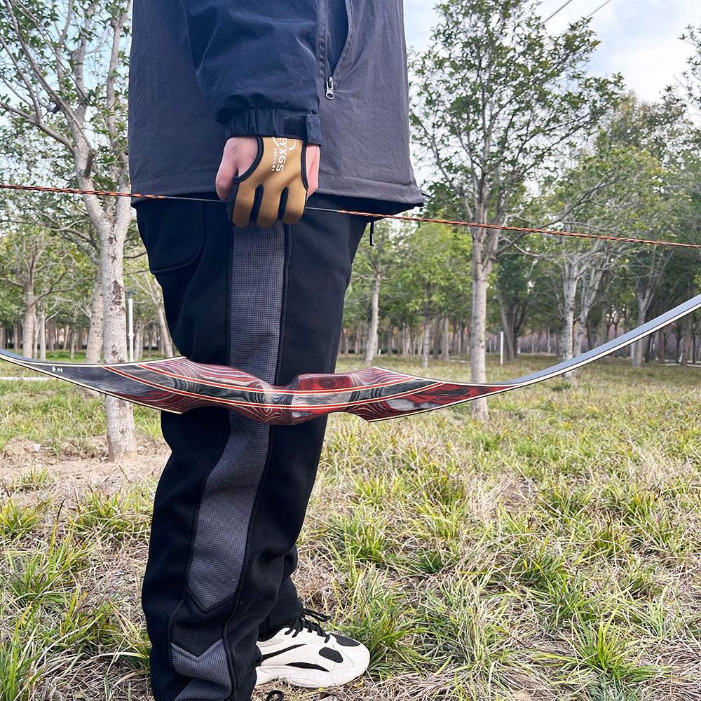 64" Traditional Recurve Bow Set 30-60lbs Archery Longbow