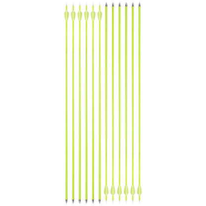 1500 Spine Mixed Carbon Arrows 30" with Yellow Fletching 12-Pack