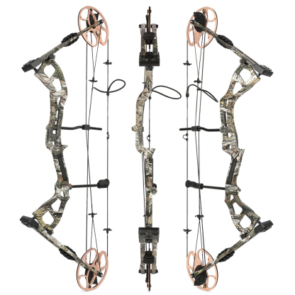 Junxing M193 Compound Bow Set – 70lbs Adjustable Camo Hunting Bow