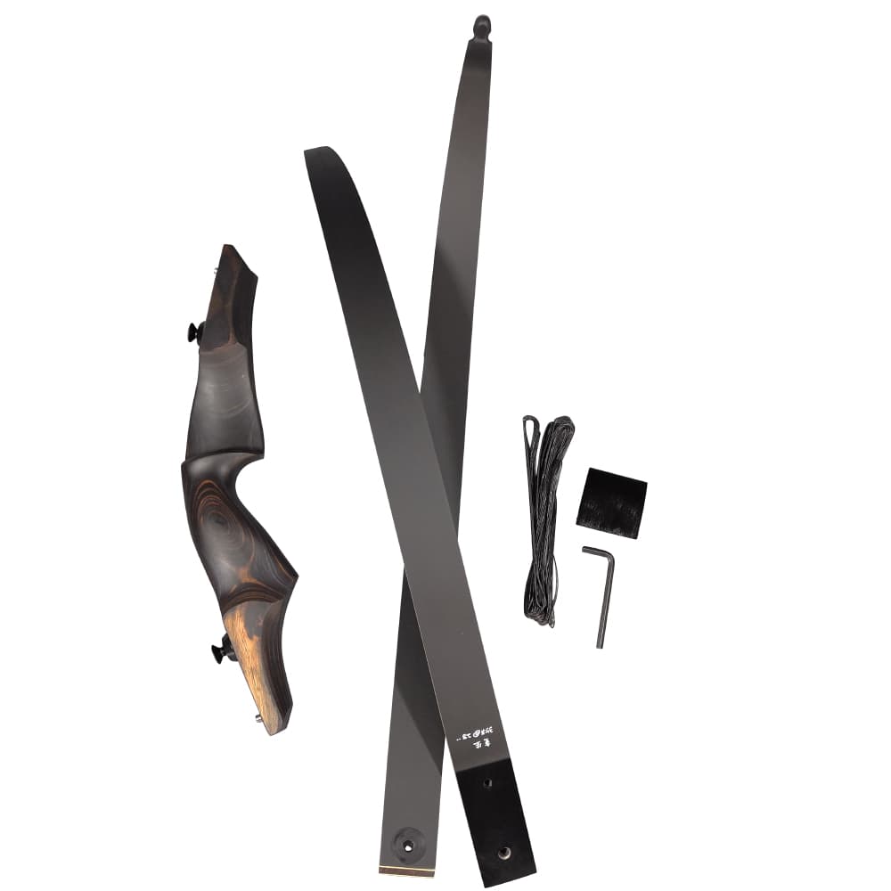 60" Takedown Recurve Bow  25-60lbs Archery Wooden Riser American Hunting