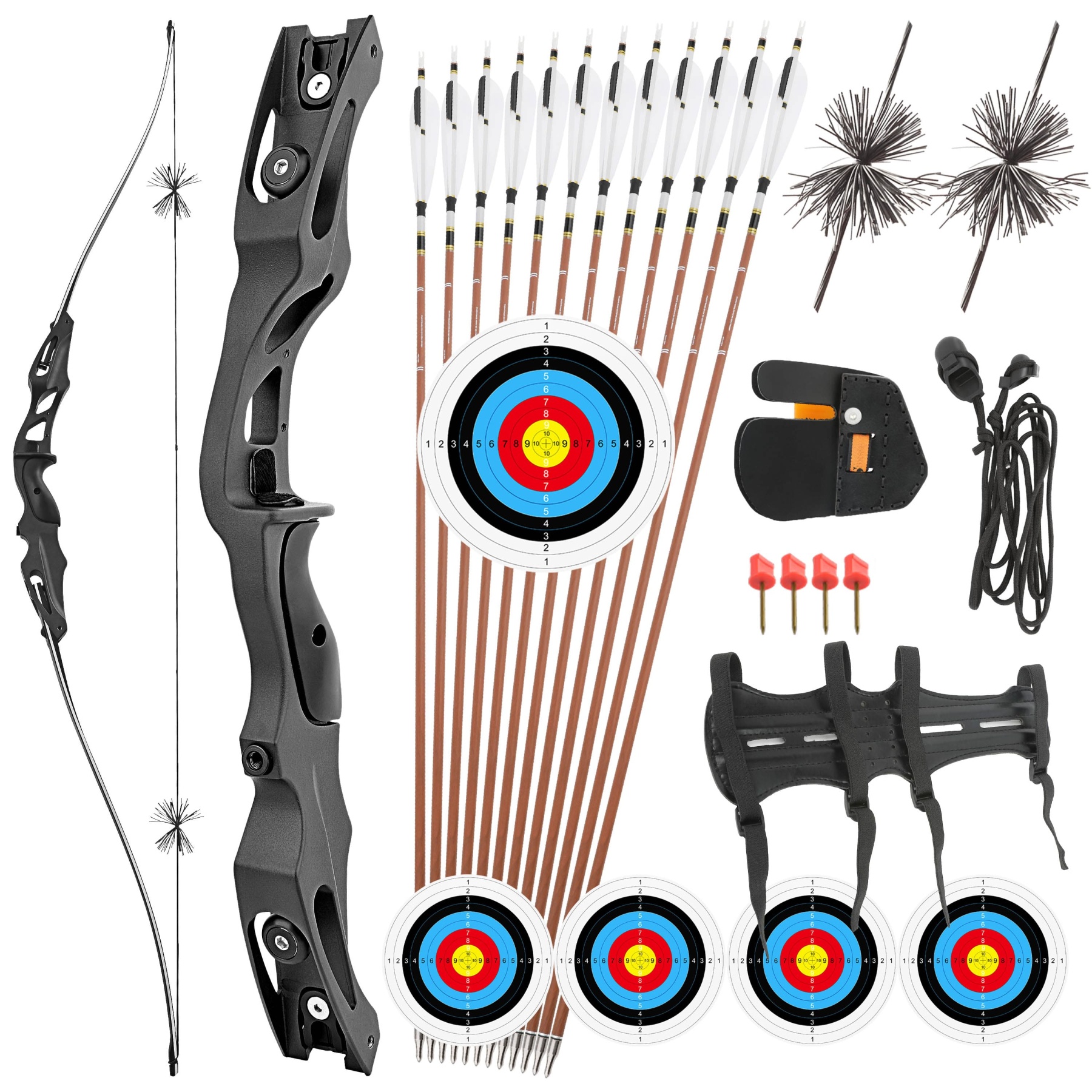 Hunting & Training Recurve Set - 62" 20-50lbs
