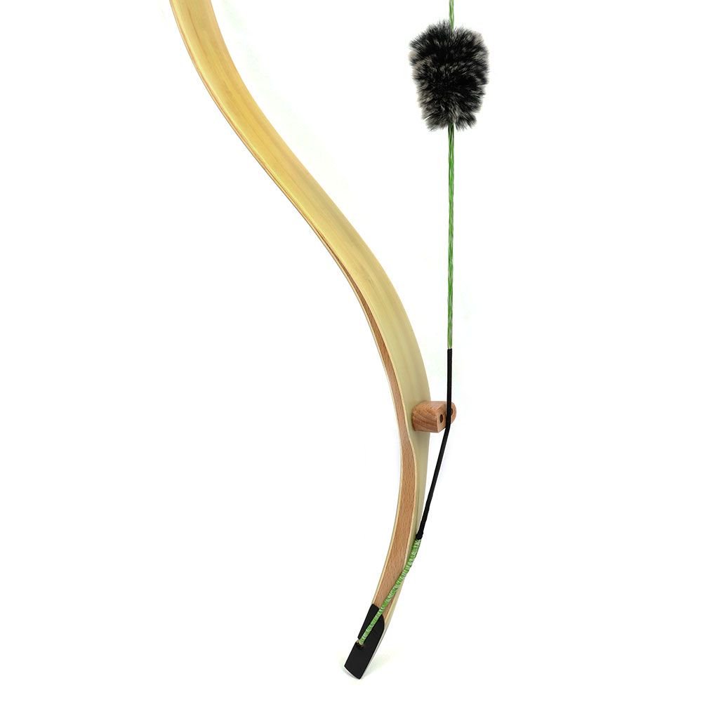 Moyun Traditional Laminated Recurve Bow – Bamboo Core & Clear Fiberglass, 20–45lbs