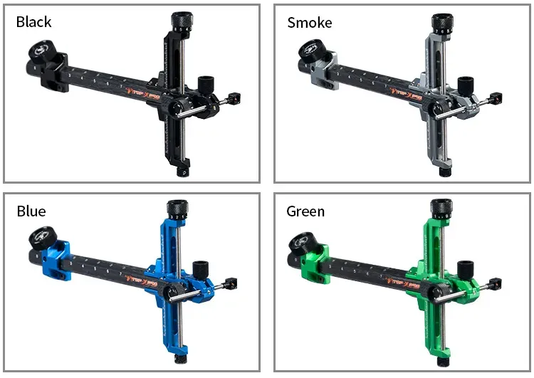 TOPOINT TP1003 Recurve Bow Sight – 9" Extension, Lightweight, Quick-Release, Multiple Colors