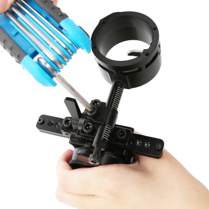 Fire Pig Single Pin Sight 0.019" Fiber Optic for Compound Bows