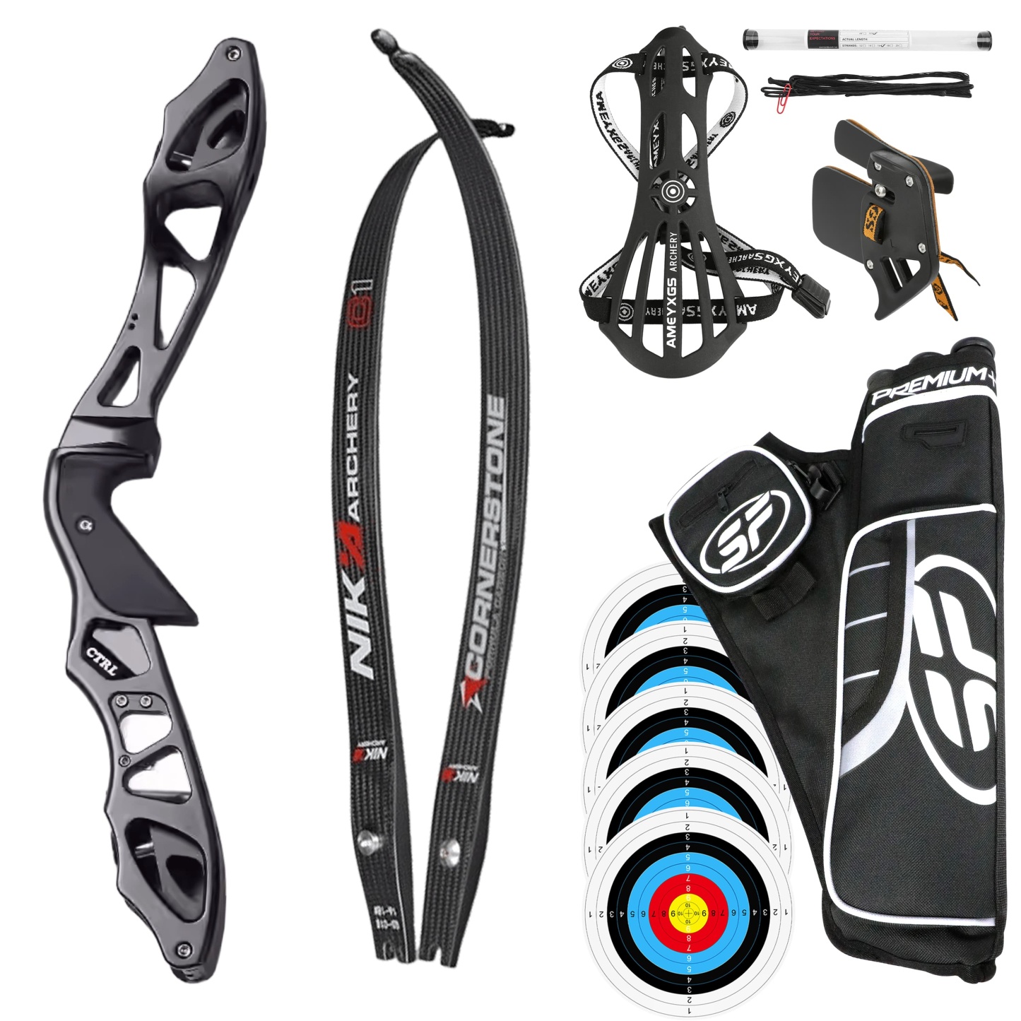 RH 16-56LBS ILF Recurve Bow Arrow Set Archery Hunting