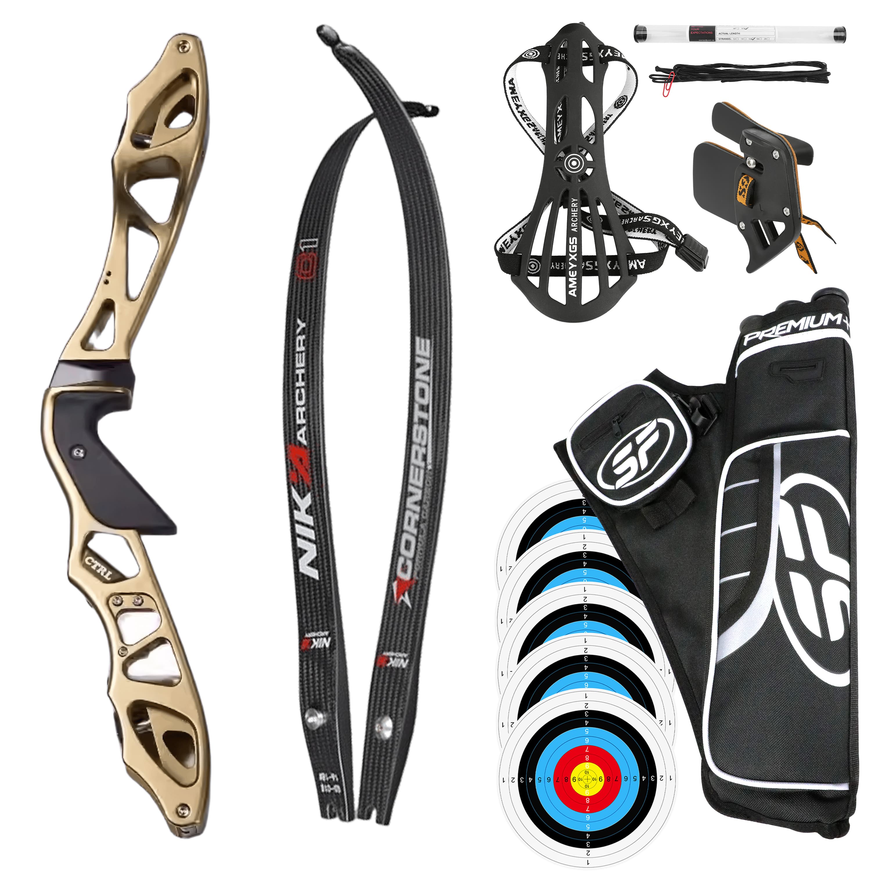 RH 16-56LBS ILF Recurve Bow Arrow Set Archery Hunting