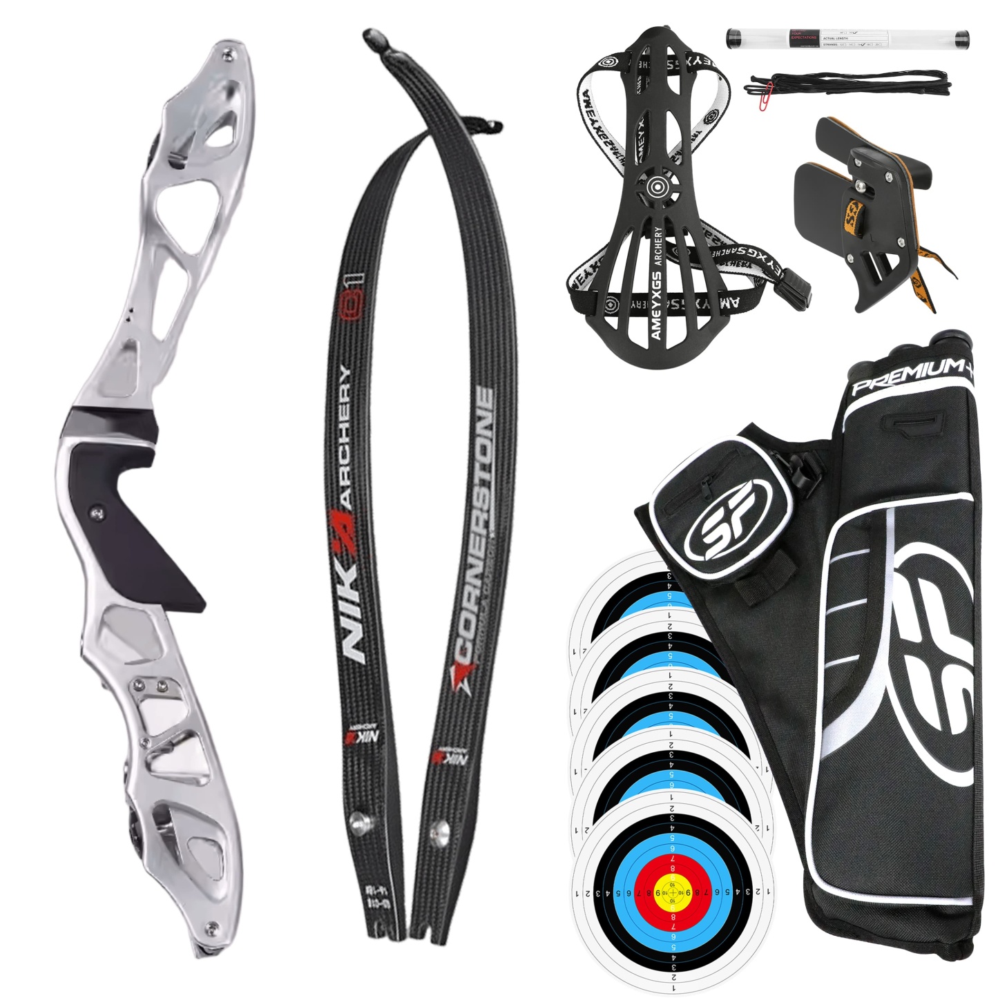 RH 16-56LBS ILF Recurve Bow Arrow Set Archery Hunting