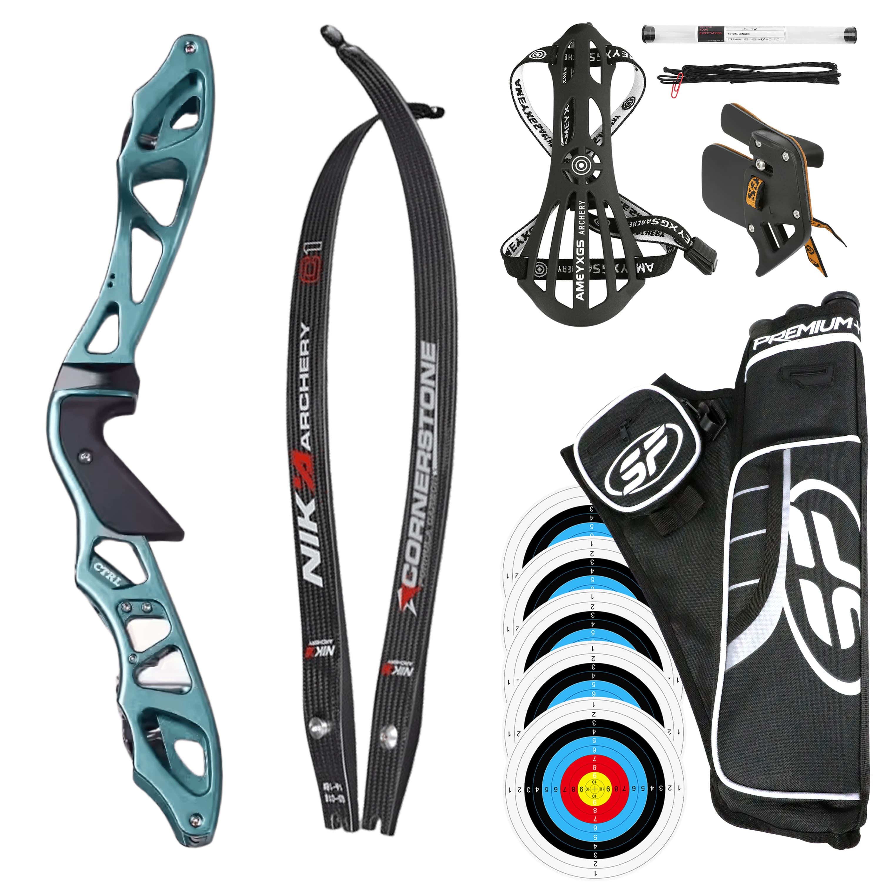 RH 16-56LBS ILF Recurve Bow Arrow Set Archery Hunting