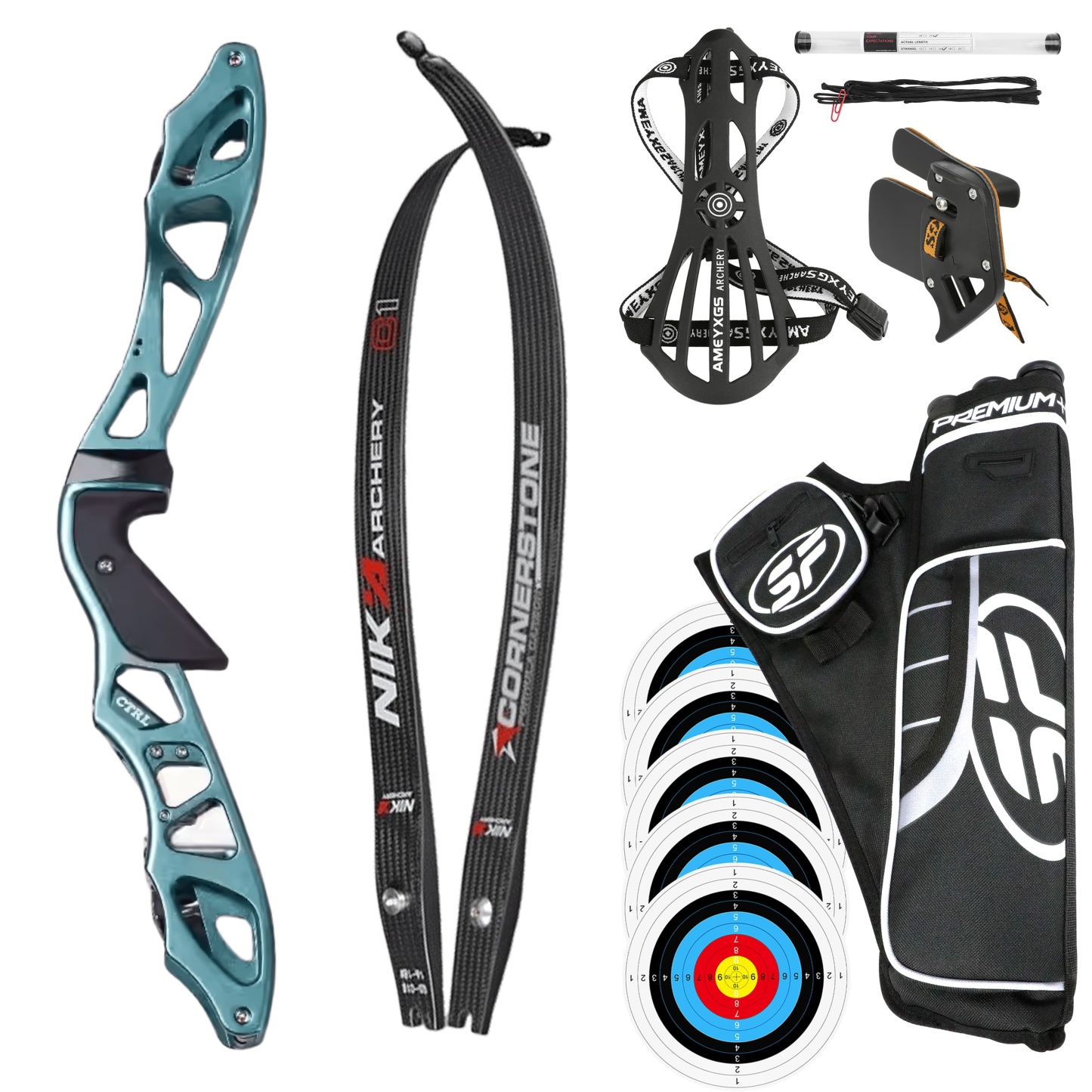 RH 16-56LBS ILF Recurve Bow Arrow Set Archery Hunting