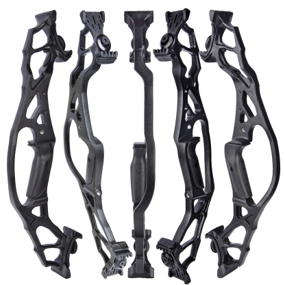 Takedown Recurve Bow, 62", Black, 50/55/60 lbs, Aluminum Magnesium Alloy Handle