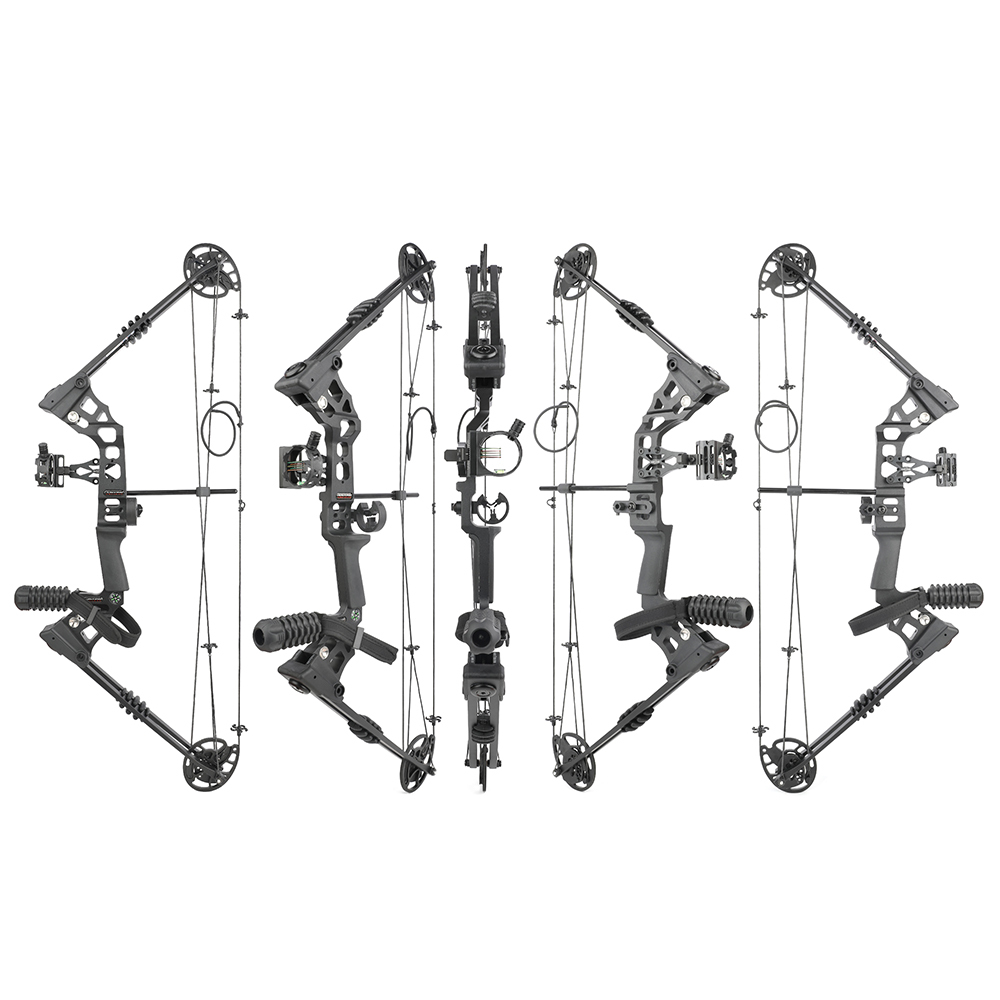 Junxing Dragon  X8 Compound Bow and Arrows Set (20-70lbs Adjustable)