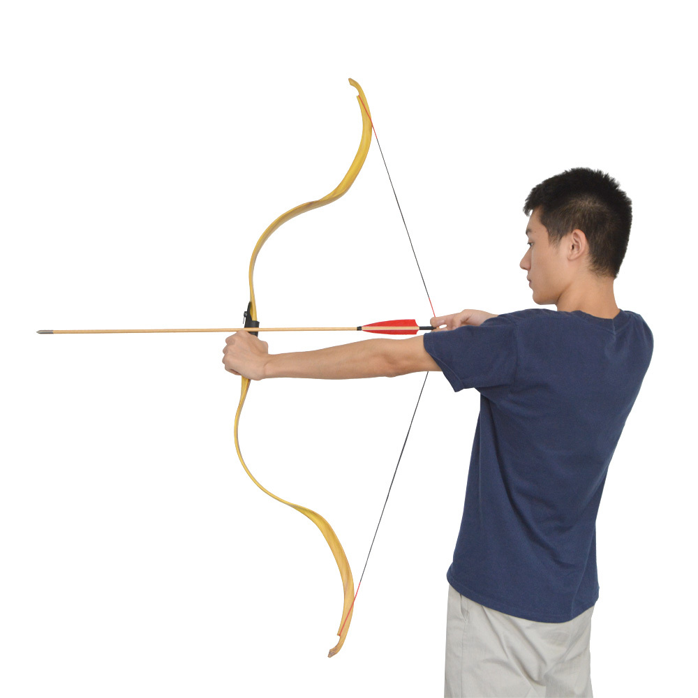 Traditional 20lbs Wooden Recurve Bow for Horseback Archery