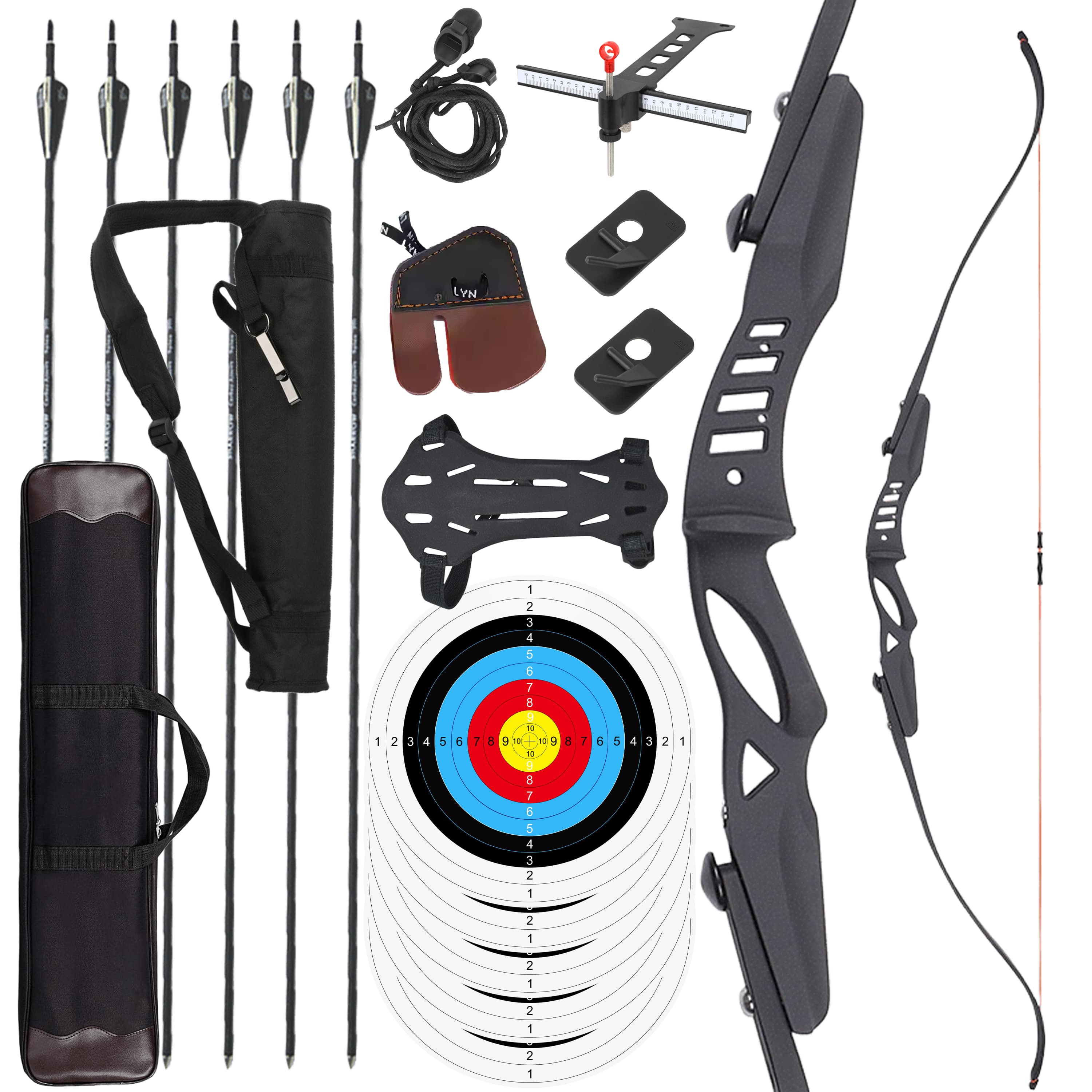 RH 20LBS ILF Recurve Bow Arrow Set Archery Hunting