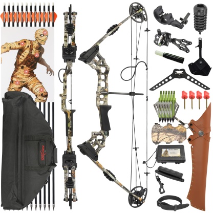 20-70lbs Compound Bow Set LH RH Shooting Target Archery