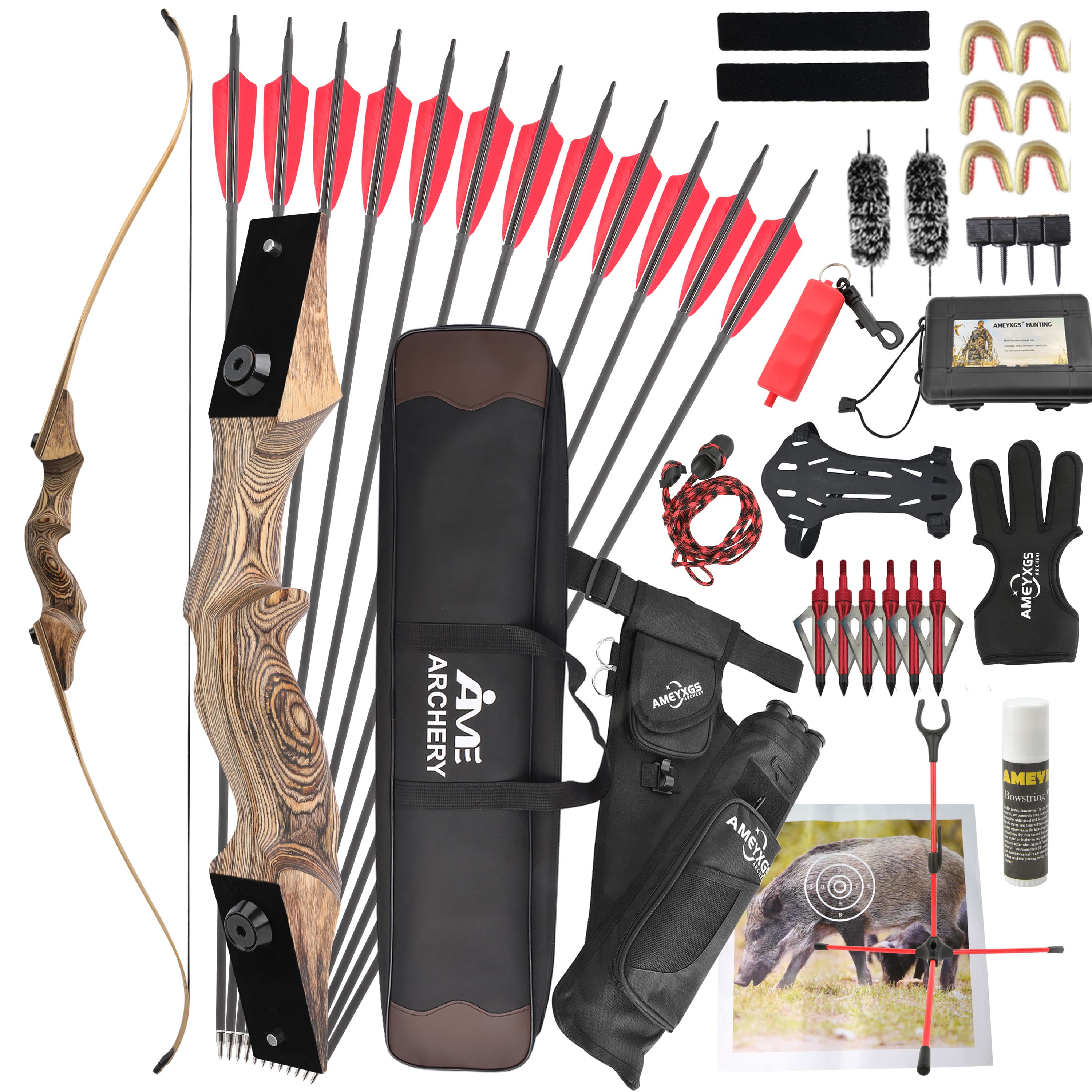 20-50bs Recurve Bow Kit Takedown Hunting Bow