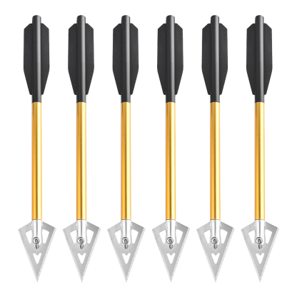 AME ARCHERY Aluminum Shaft Broadhead Mini Crossbow Arrows (12pcs)