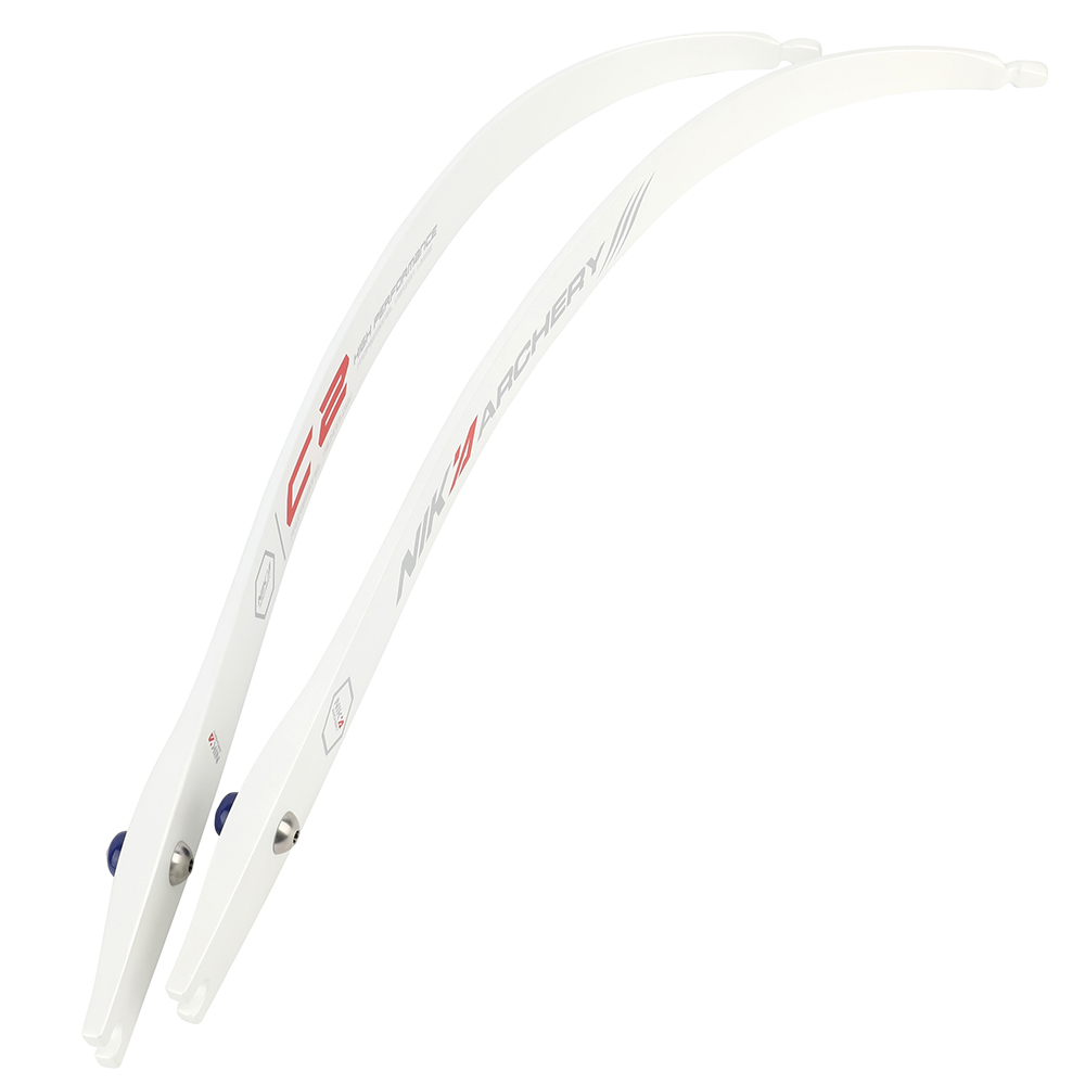 NIKA Archery C2 ILF 68inch Recurve Limbs White Version