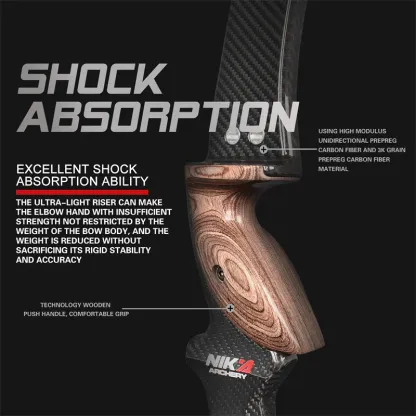 NIKA ET-9 Ultra-Light Carbon Fiber Bow Riser 
