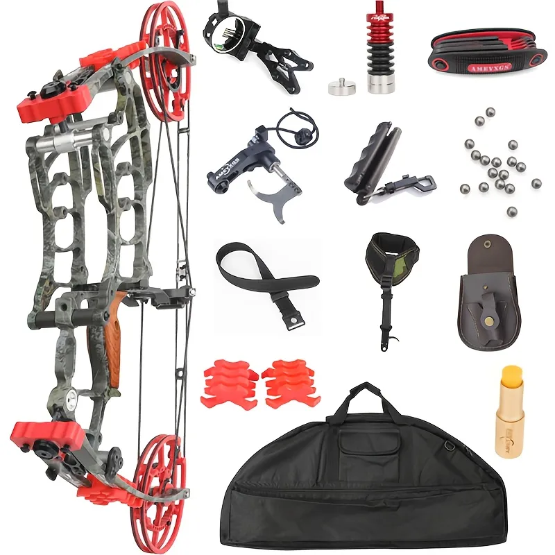 AME ARCHERY Dual-Use Bow — Forest Camo (Steel-Ball Kit)