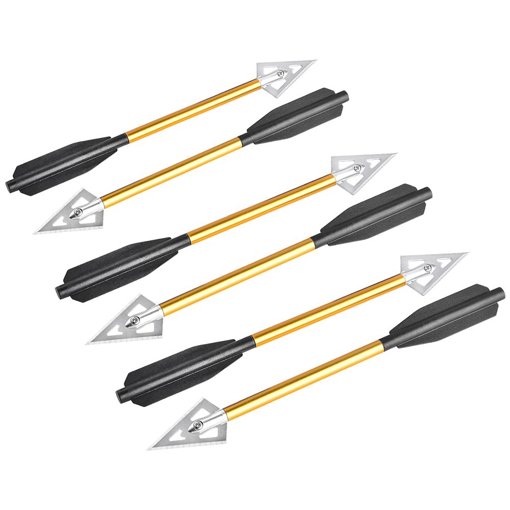 AME ARCHERY Aluminum Shaft Broadhead Mini Crossbow Arrows (12pcs)