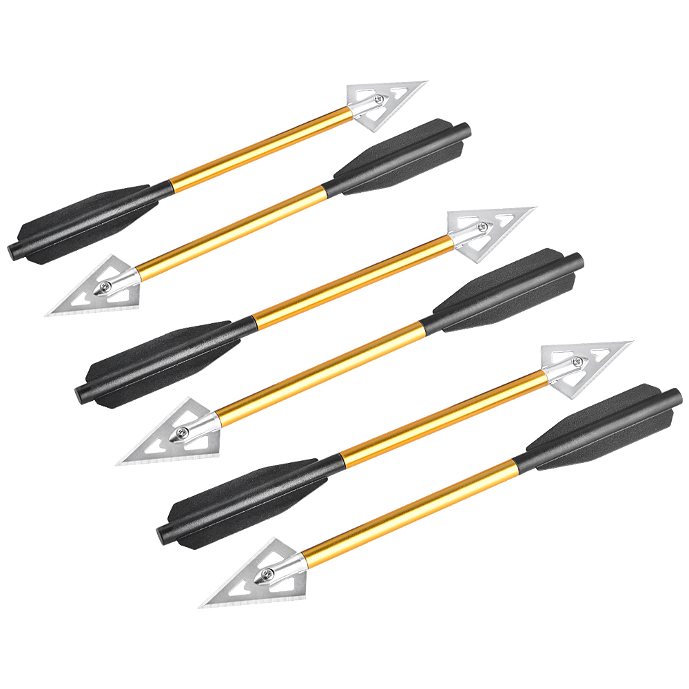 AME ARCHERY Aluminum Shaft Broadhead Mini Crossbow Arrows (12pcs)