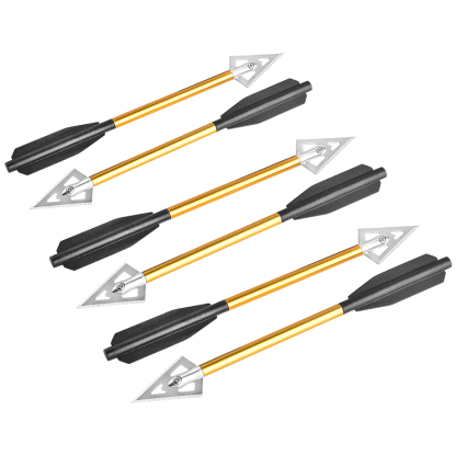 AME ARCHERY Aluminum Shaft Broadhead Mini Crossbow Arrows (12pcs)