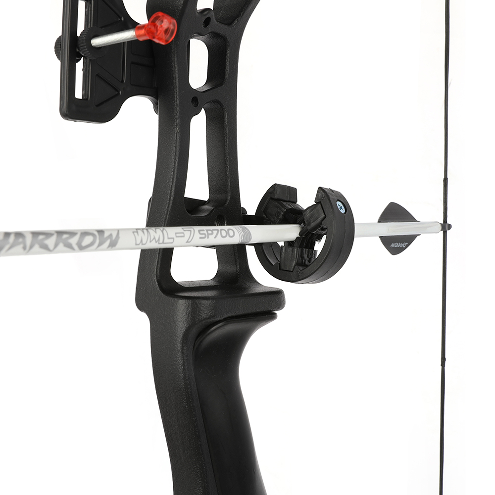 AME ARCHERY WML2 600 Spine 2-Inch 2 Black 1 White Drop Vane Carbon Arrows (12pcs)