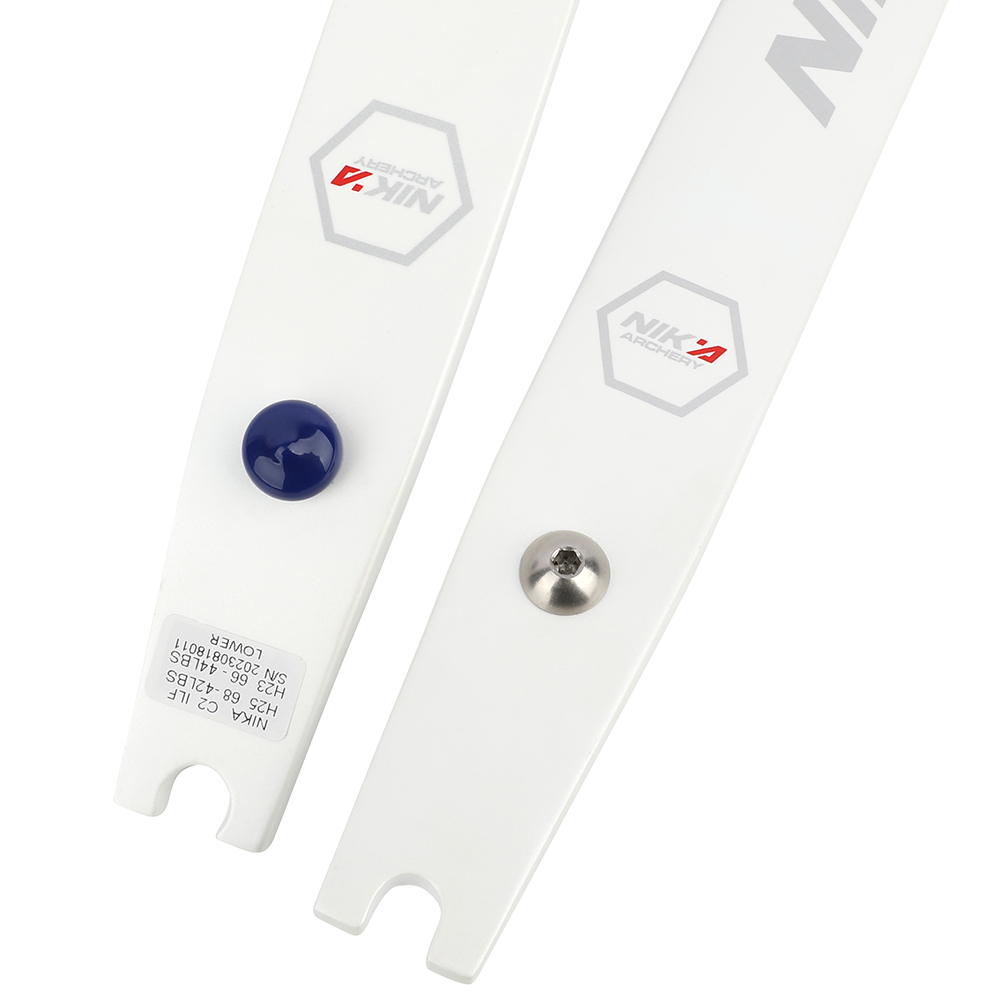 NIKA Archery C2 ILF 68inch Recurve Limbs White Version