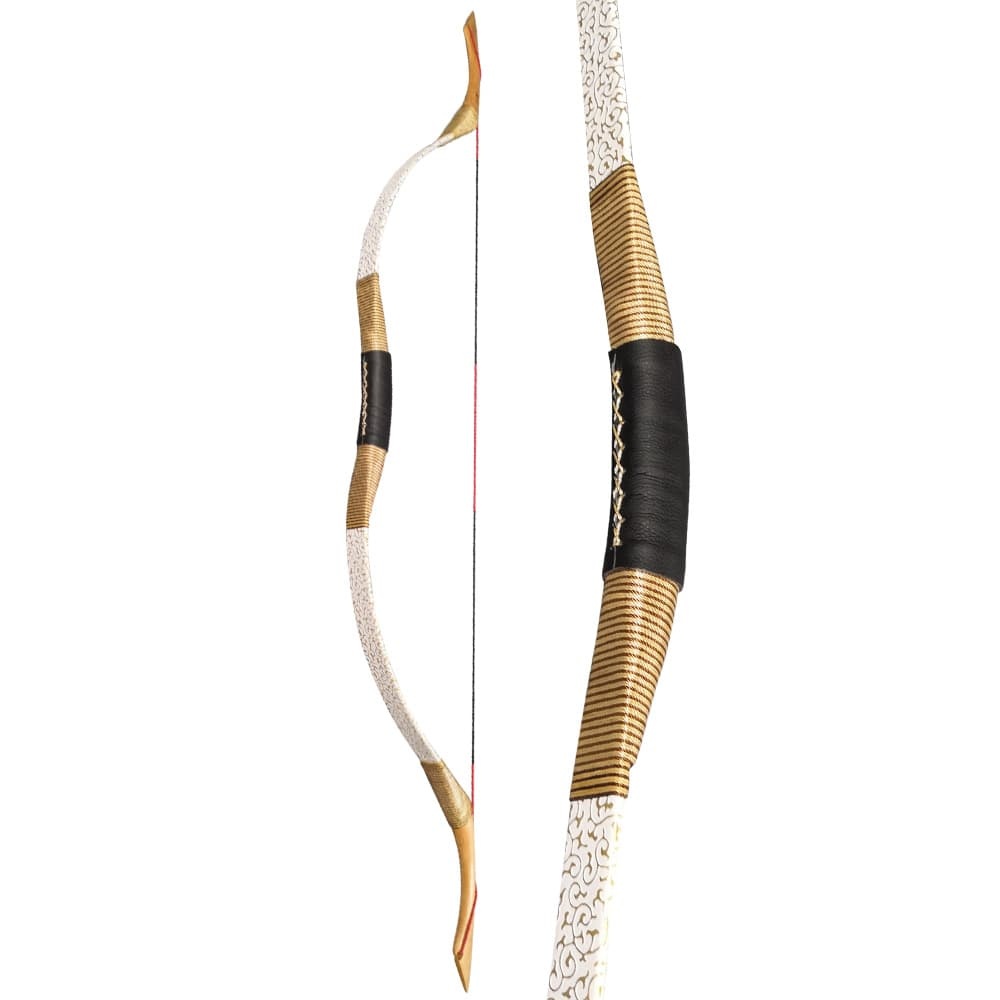 Traditional Mongolian Recurve Bow Kit 25–55lbs Wooden Archery