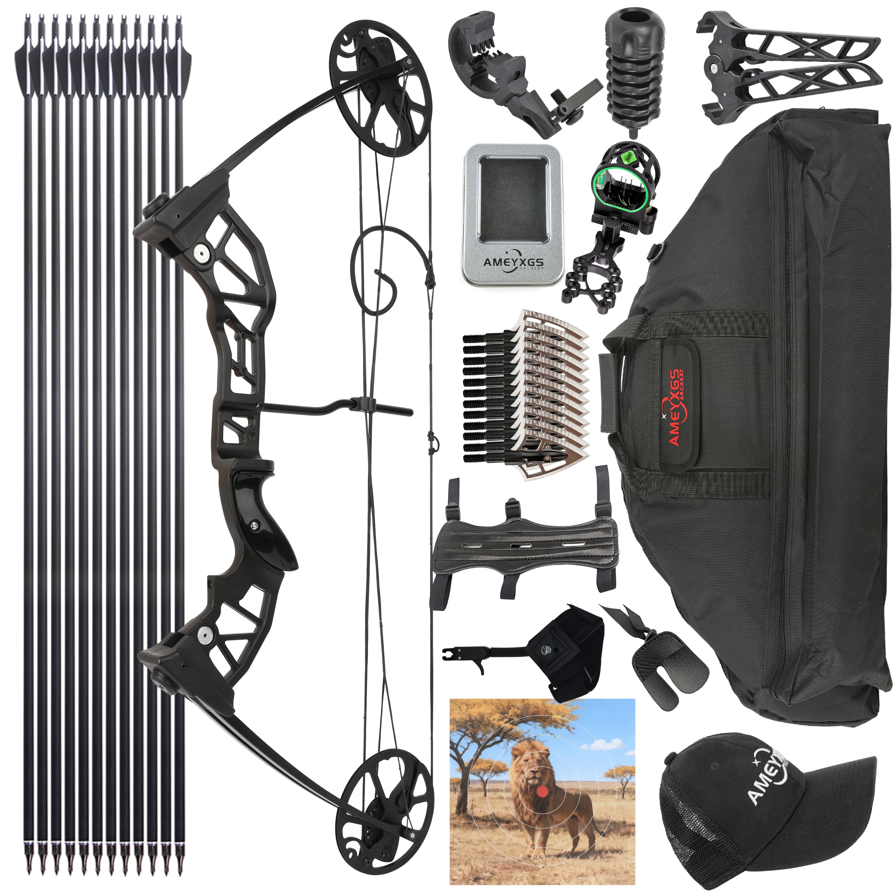 38-70lbs Compound Bow Set Adult Shooting Target Archery